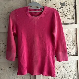 NEW Hot Pink Waffle Shirt